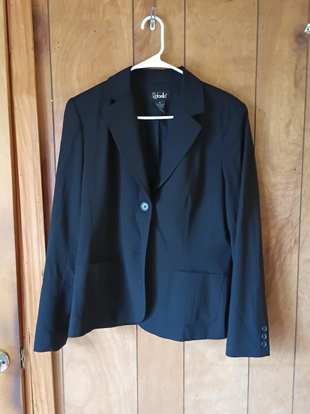 Rafaella Women’s Black Blazer Suit Jacket Size 10 Stretch Career Workwear
